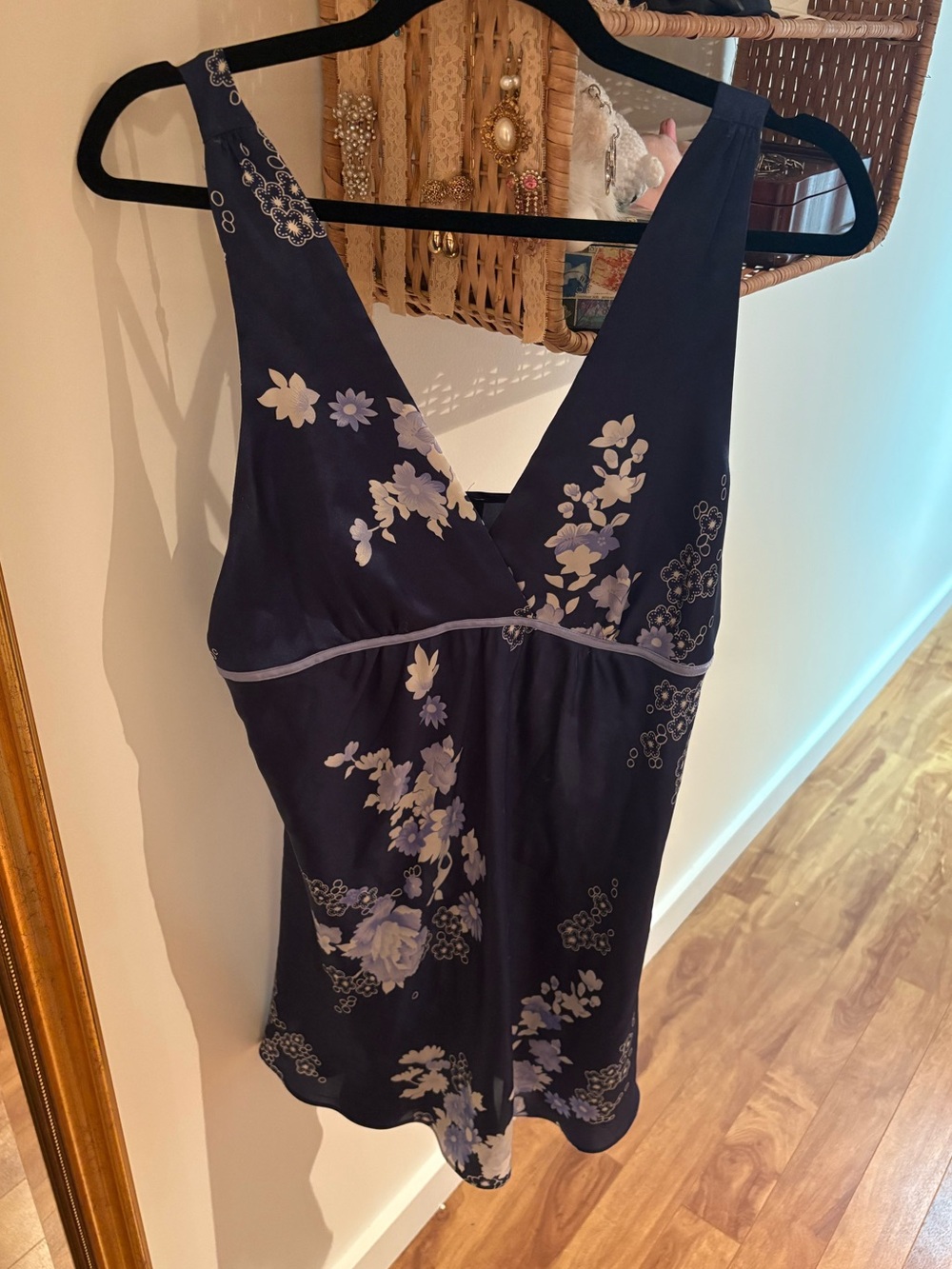 Jones New York Navy Chemise